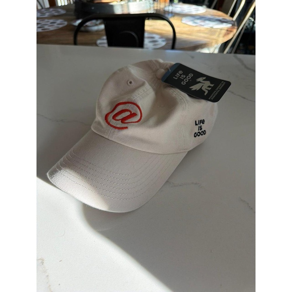 Life is Good Beige Baseball Cap nwt